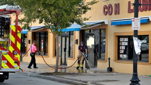 Tiroteo cerca de estadio.