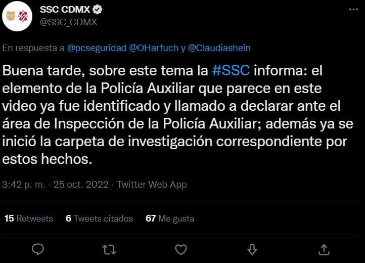 SSC CDMX Twitter