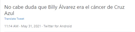 Cruz Azul, "Billy" Álvarez