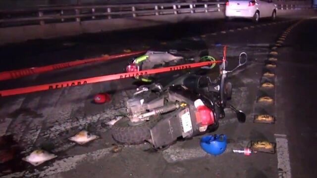 Motociclista fallece tras accidente en segundo piso de Periférico