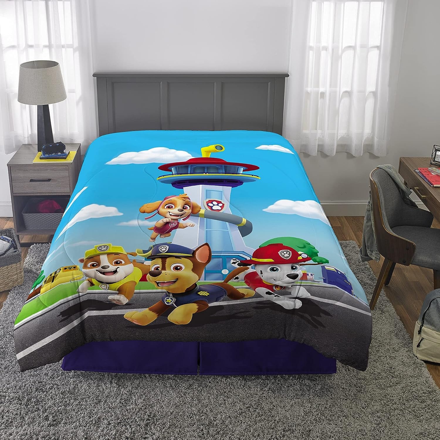 Cobertor de Paw Patrol doble vista