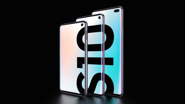 Los Galaxy S10e, S10 y S10+.
