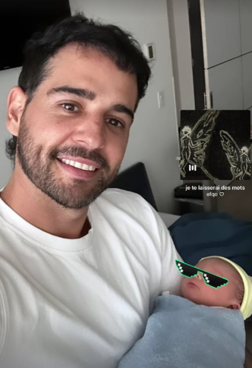 Matías Aranda y su hijo Benicio