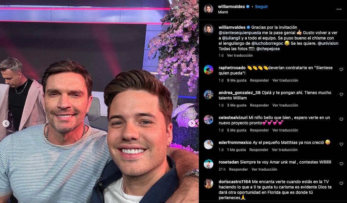 William Váldes regresó a Univision como invitado