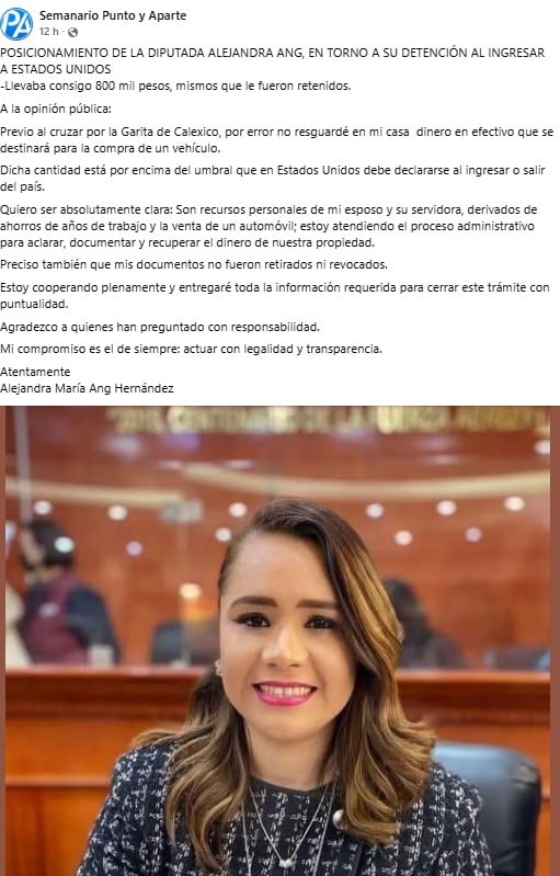 Alejandra Ang Hernández, diputada local de Morena en Baja California