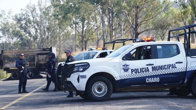 Policía en Zinapécuaro, Michoacán.