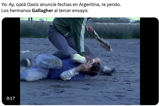 Memes de la reunión de Oasis 2024