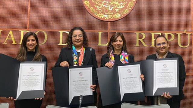 Cámara de Senadores reconoció a académicos de la BUAP