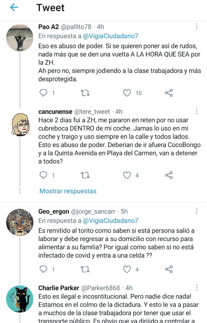 Críticas en redes sociales