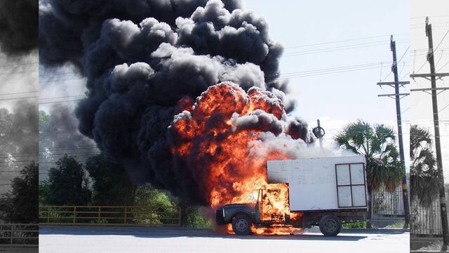 Simpatizantes de Américo Garza, quien participó como candidato de Encuentro Social en las pasadas elecciones, se manifiestan con bloqueos.