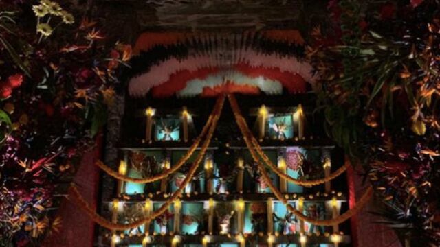 Ofrenda de Día de Muertos. Colaboración del diseñador francés Jean Paul Gaultier.