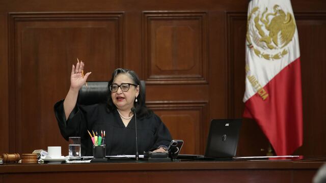 La ministra Norma Piña durante la sesión en la que la SCJN invalidó disposiciones que impedían a personas con discapacidad realizar un testamento público a través de medios electrónicos