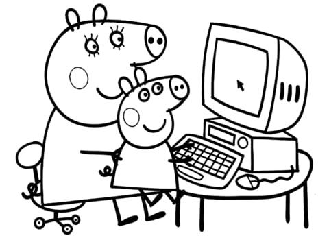 Mamá Cerdita de Peppa Pig: 10 dibujos para el Día de la Madre bonitos que puedes colorear y regalar