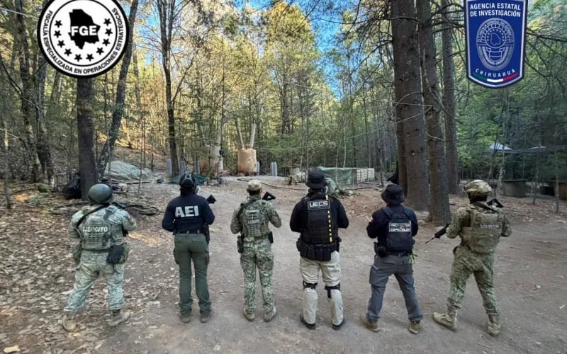 Así es el narcolaboratorio de El Pinal ligado a policías de Chihuahua y agentes de la CIA