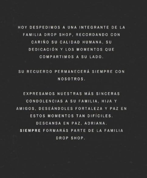 Muere la influencer Adriana García