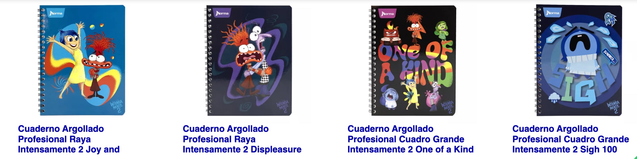 Cuadernos Intensamente 2 marca Norma