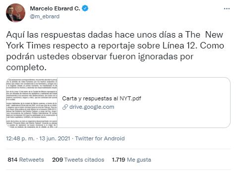 Respuesta de Marcelo Ebrard