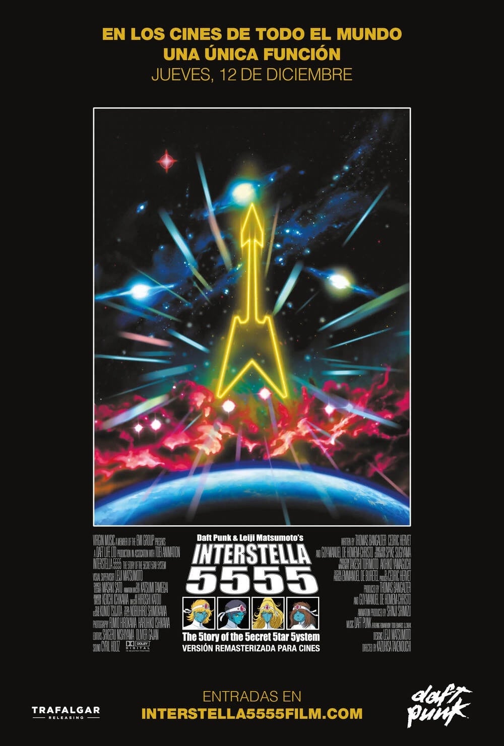 Interstella 5555 en Cinépolis: De qué trata, quién la dibujó, qué significa y te decimos si tiene diálogos la película animada de Daft Punk