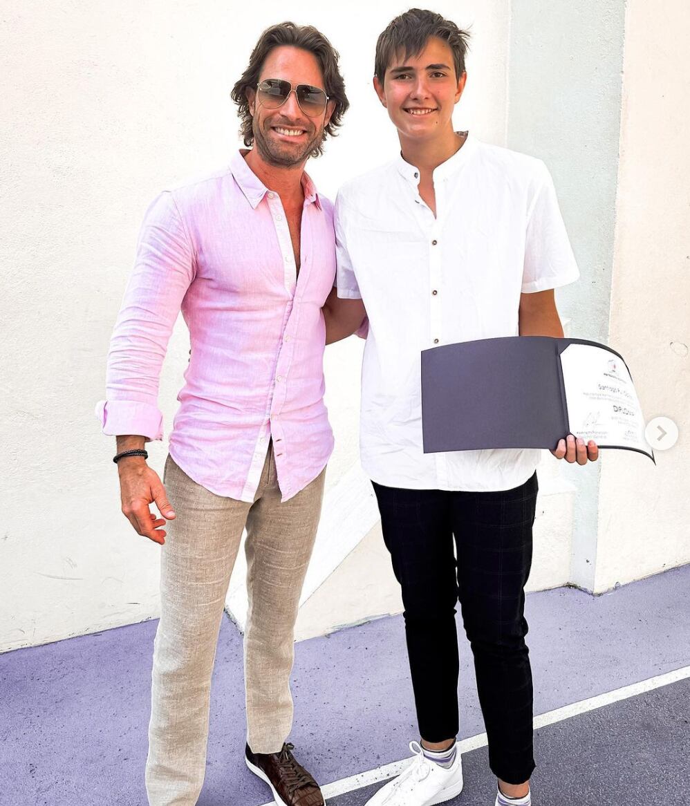 Sebastián Rulli y su hijo Santiago