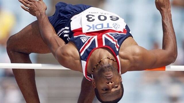 Mason durante la prueba de salto.