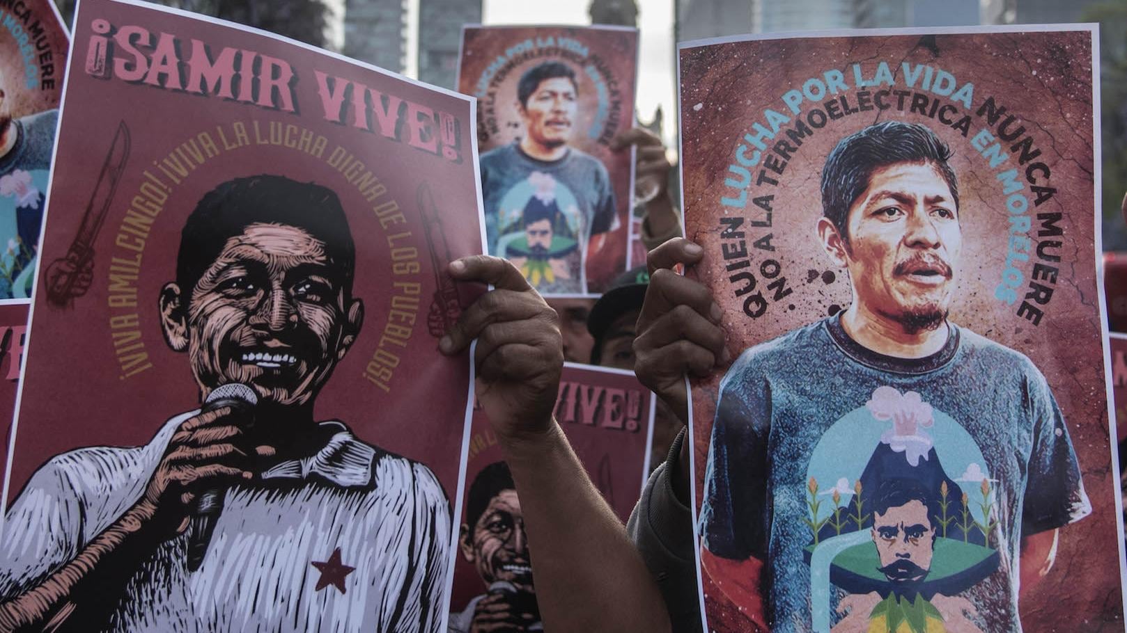 Samir Flores. Marcha por su asesinato.