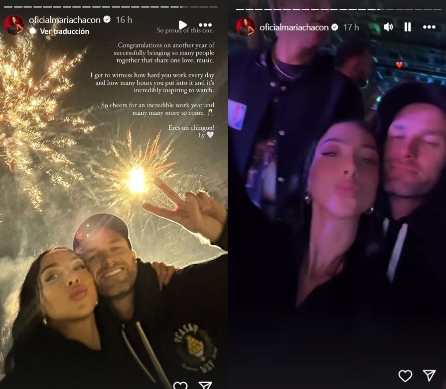 María Chacón comparte lo feliz que está con su novio