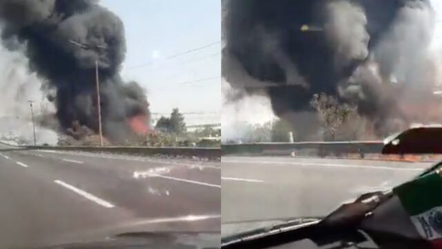 Fuerte incendio en San Pedro Xalostoc, Ecatepec
