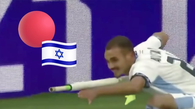 El polémico festejo de un futbolista israelí que terminó en expulsión