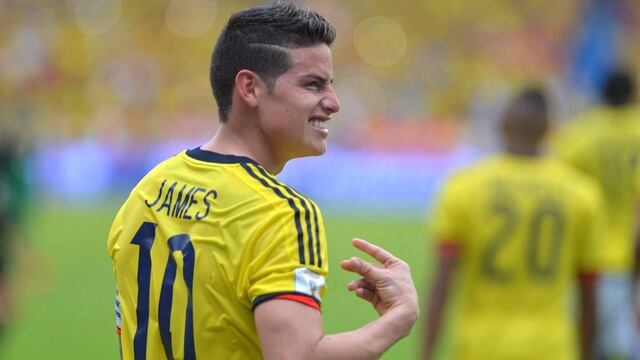 Rodriguez con la Selección de Colombia.