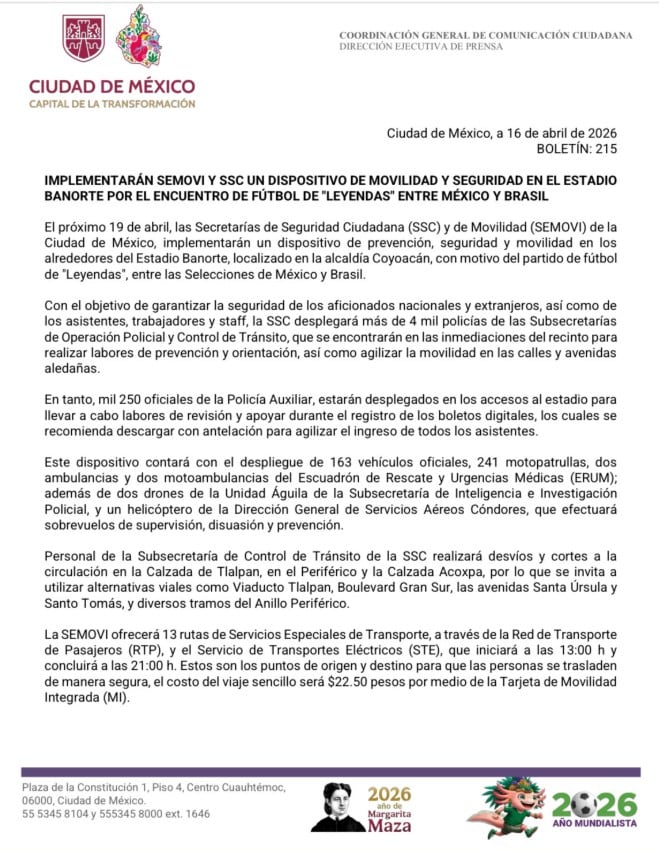 México vs Brasil: así será el operativo de seguridad en el Estadio Banorte