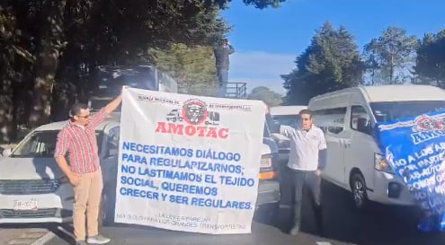 Paro nacional de transportistas en México-Cuernavaca