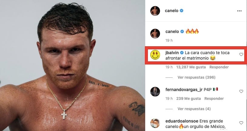 J Balvin se burló del Canelo