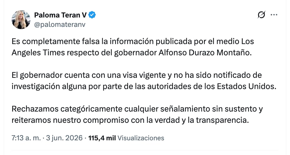 Paloma Terán, vocera del gobierno de Sonora