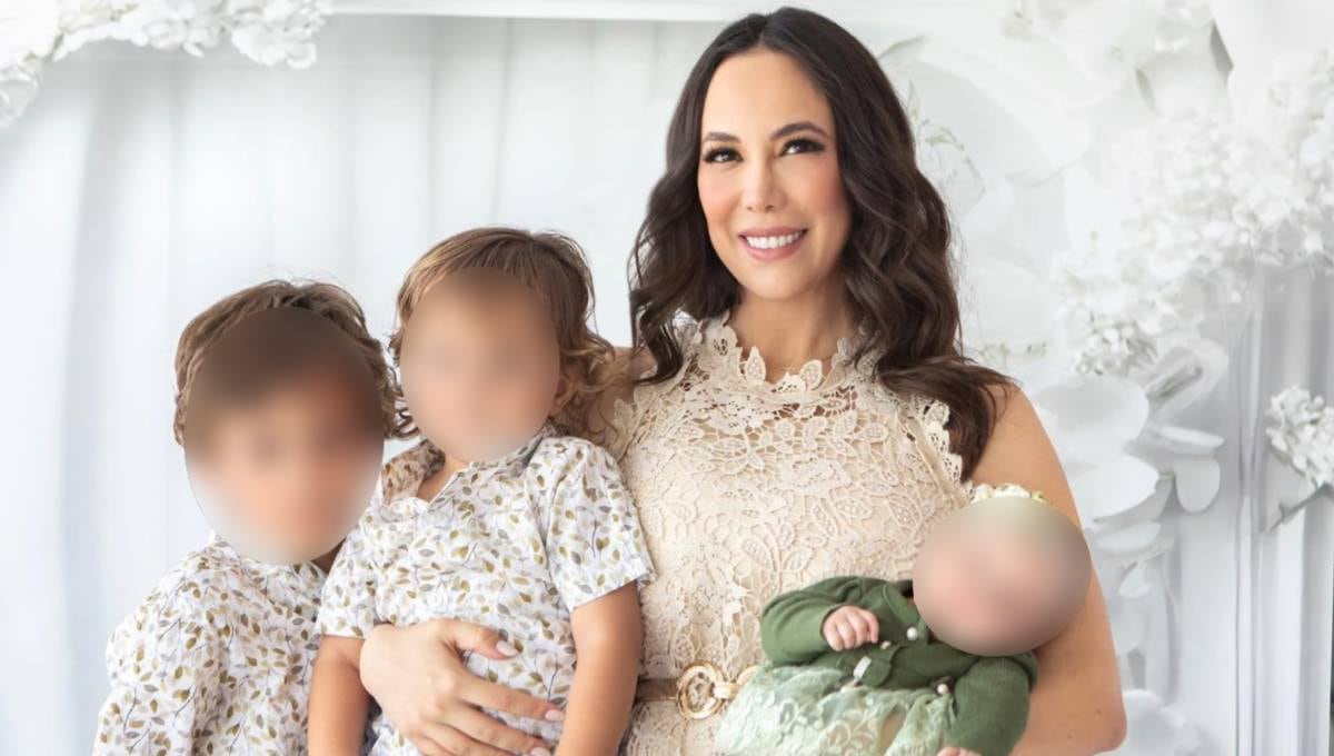 Natalia Rezende y sus hijos