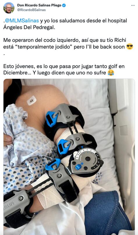 Ricardo Salinas Pliego se somete a operación de emergencia