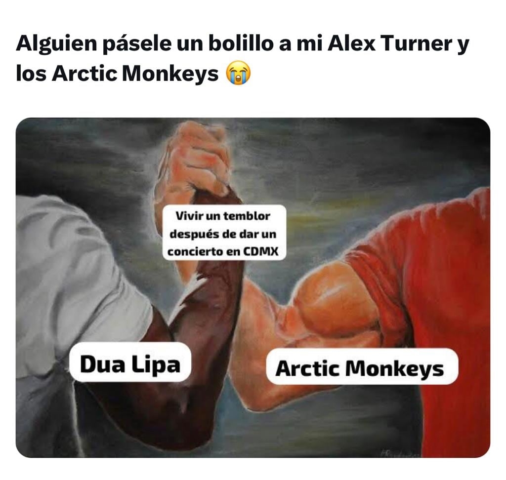 Los temblorosos memes durante el concierto de Arctic Monkeys