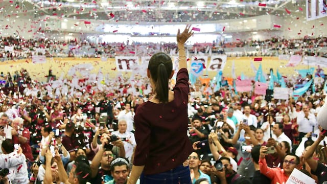 Claudia Sheinbaum en Xalapa, Veracruz, cierra gira de corcholata