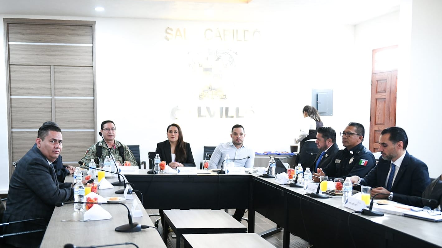 Tere Jiménez encabeza Mesa de Seguridad en Calvillo