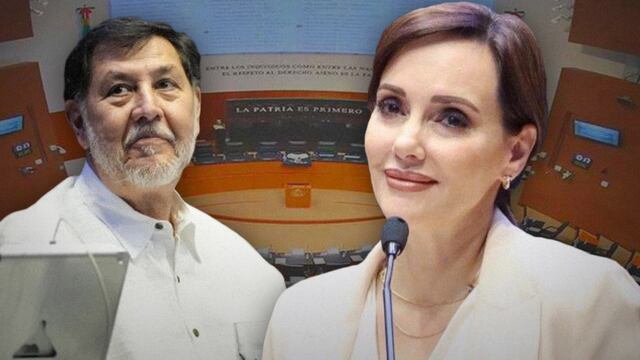 Lilly Téllez y Gerardo Fernández Noroña