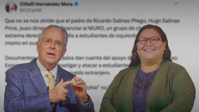 Citlalli Hernández revive el caso del MURO y acusa financiamiento del padre de Salinas Pliego