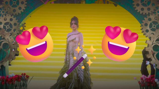 Danna Paola llegó a la premier de Wicked con este hermoso y transparente vestido