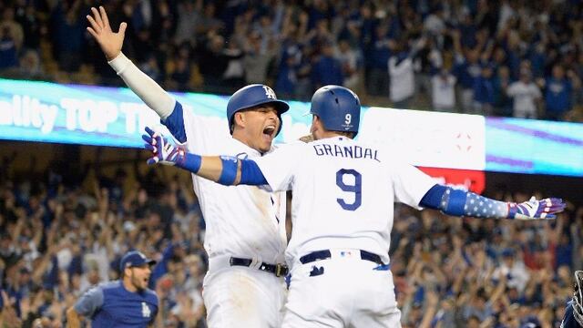 Dodgers celebró en grande la victoria.
