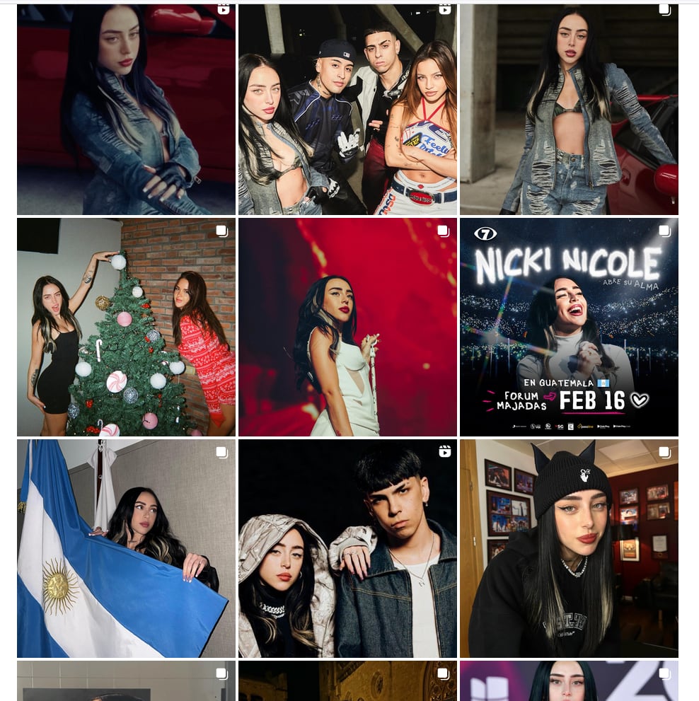 Nicki Nicole elimina su contenido con Peso Pluma.