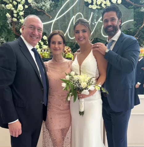 Altair Jarabo en la boda de Michelle Renaud