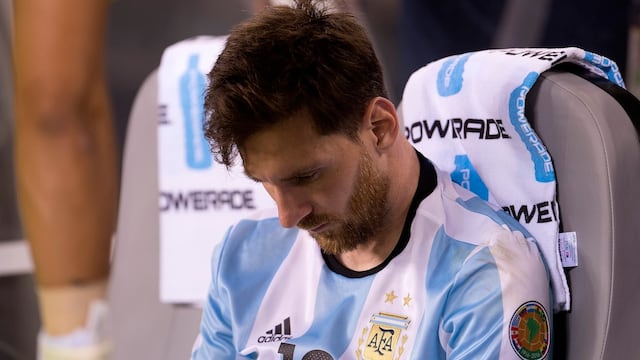 Messi tras fracasar en Copa América.