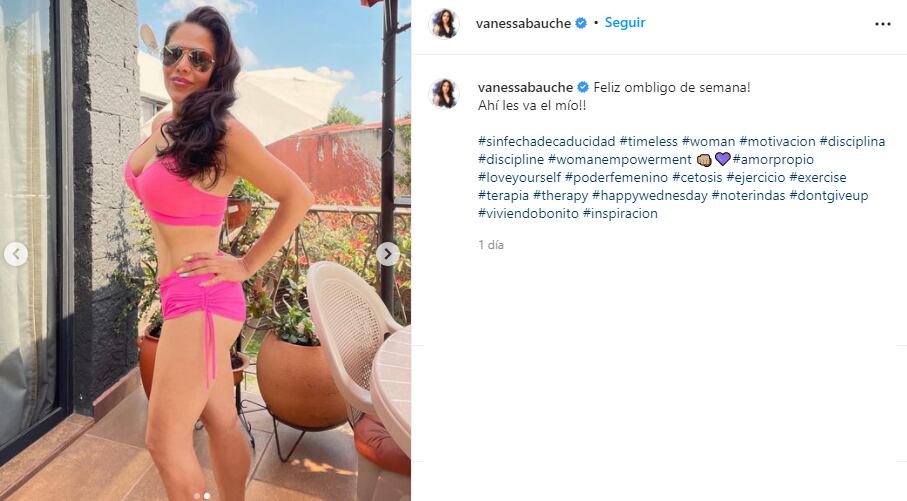 Vanessa Bauche tras perder 16 kilos