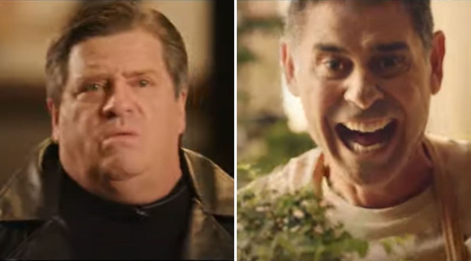 Miguel Herrera y Fernando Hierro en el anuncio de Telemundo para Qatar 2022
