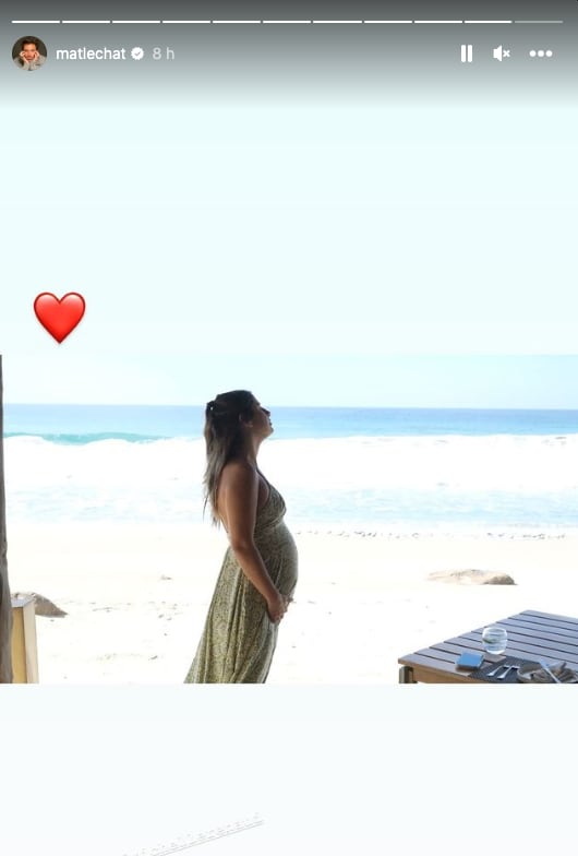 Matías Novoa enamorado comparte la evolución del embarazo de Michelle Renaud