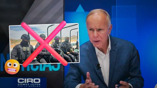 Ciro Gómez Leyva cae en foto falsa de operativo en Sinaloa con supuestos agentes armados de Estados Unidos