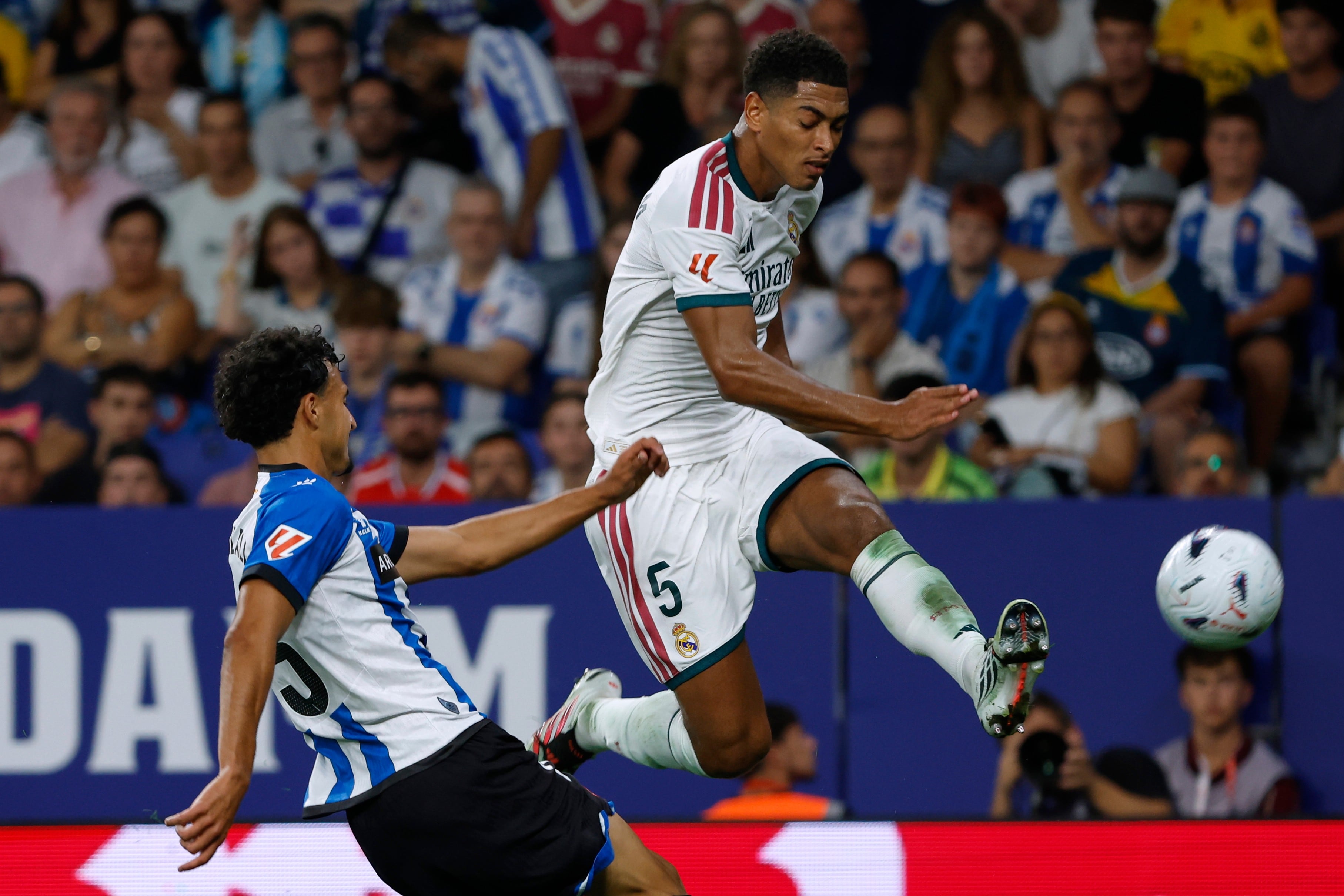 Jude Bellingham anotó el gol del Real Madrid ante Espanyol